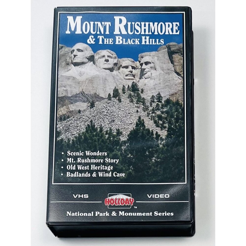 Mount Rushmore & The Black Hills Badlands VHS Holiday Video Library TESTED Works